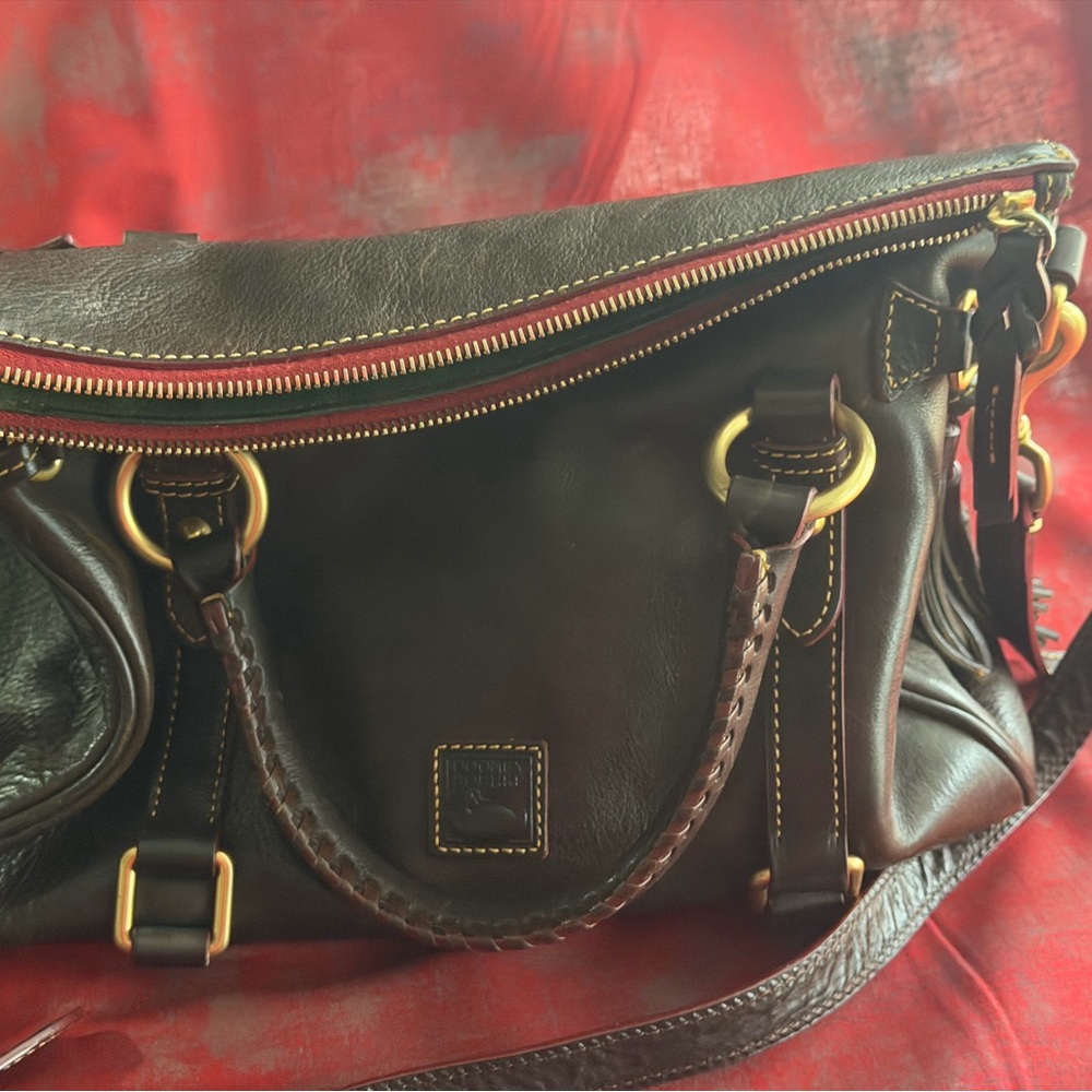Dooney & Bourke Florentine Medium-Chestnut and wallet - Picture 3 of 16